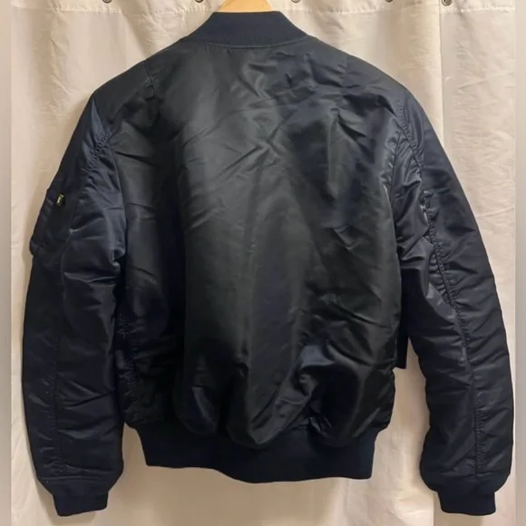 Alpha Industries MA-1 Heritage Blue Bomber Jacket (Medium - Slim Fit) - Picture 4 of 6